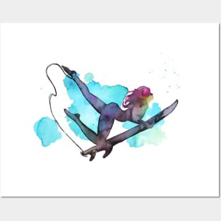 Surfing Girl Posters and Art